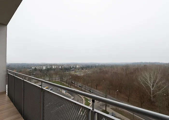 Penthouse With A View Of & Free Parking Apartment Łódź