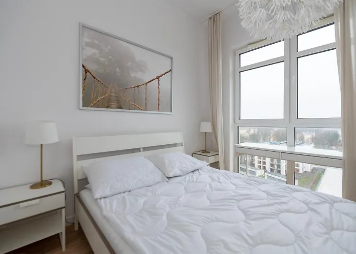 Penthouse With A View Of & Free Parking Łódź